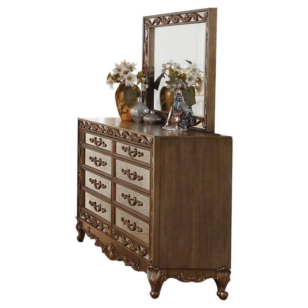 ACME - Orianne - Mirror - Antique Gold - 5th Avenue Furniture