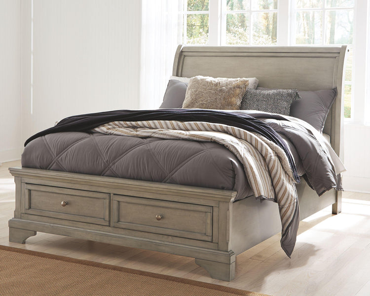 Signature Design by Ashley® - Lettner - Sleigh Bed - 5th Avenue Furniture