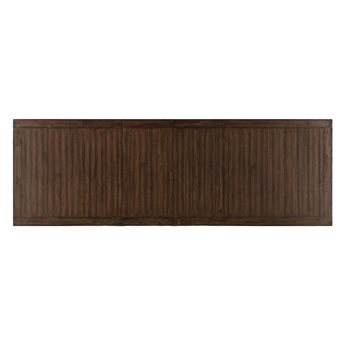 Steve Silver Furniture - Auburn - Table With 2 / 20" Table Leaves - Dark Brown - 5th Avenue Furniture