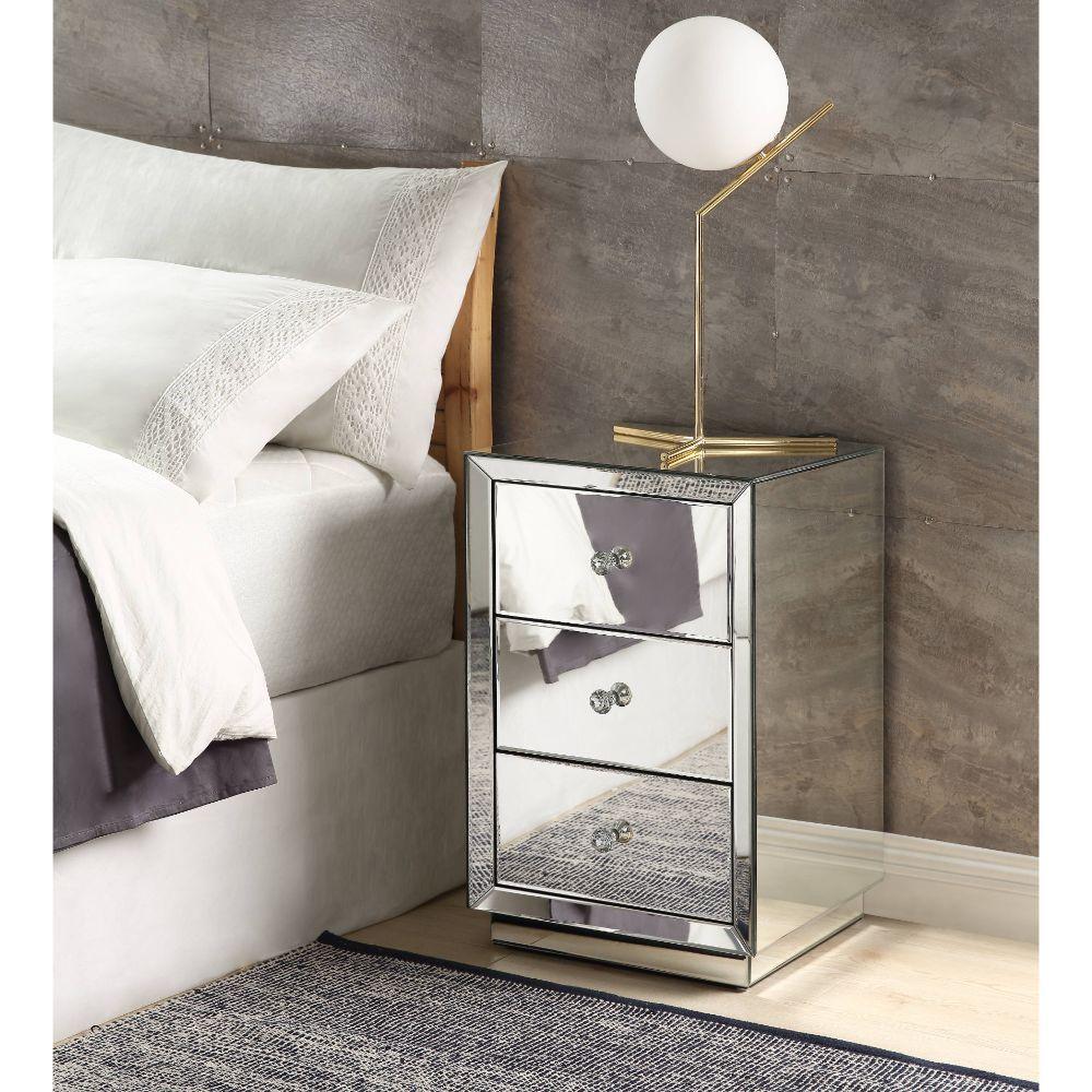 ACME - Nyoka - Accent Table - Mirrored - 5th Avenue Furniture
