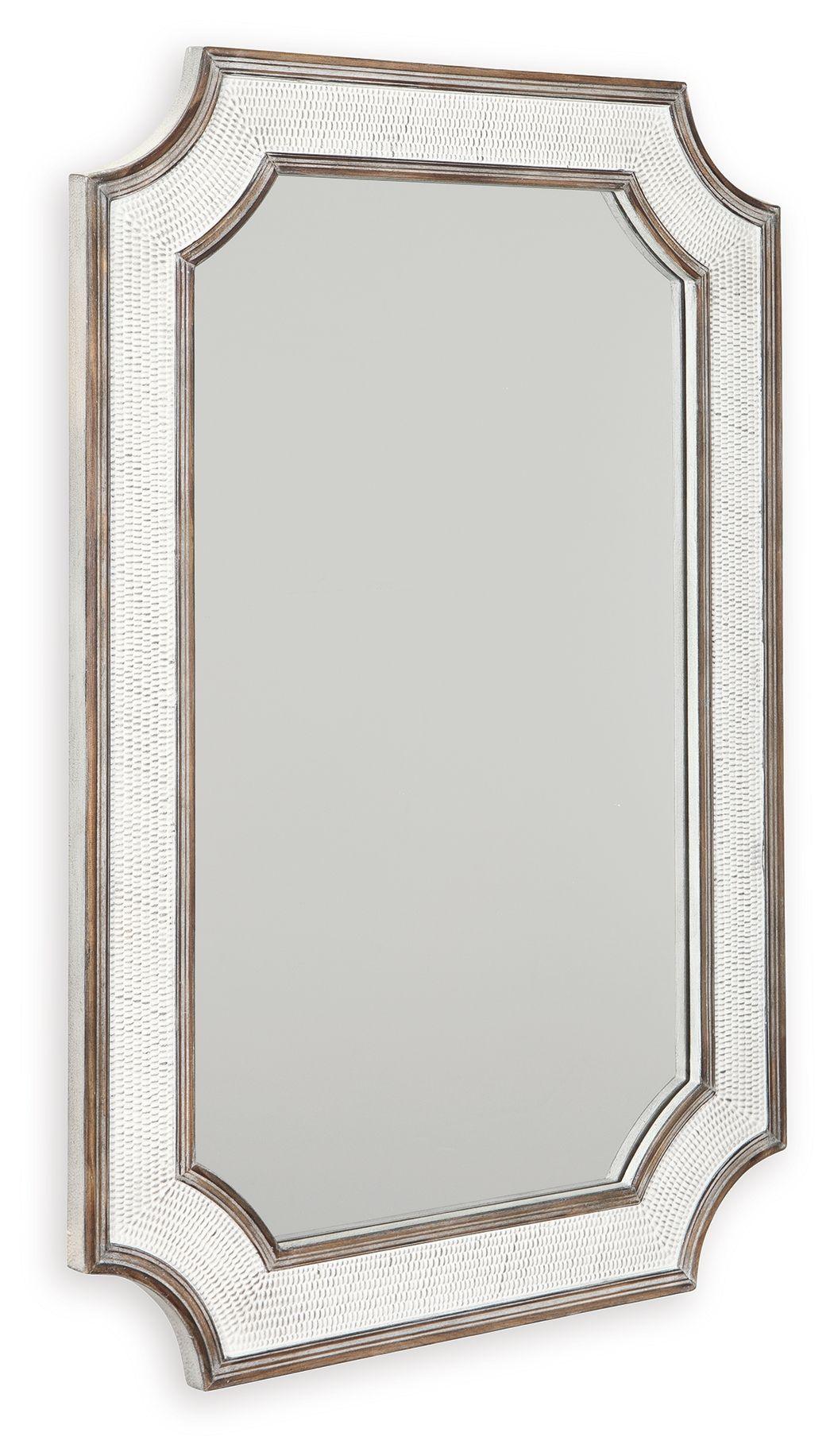 Signature Design by Ashley® - Howston - Antique White - Accent Mirror - 5th Avenue Furniture