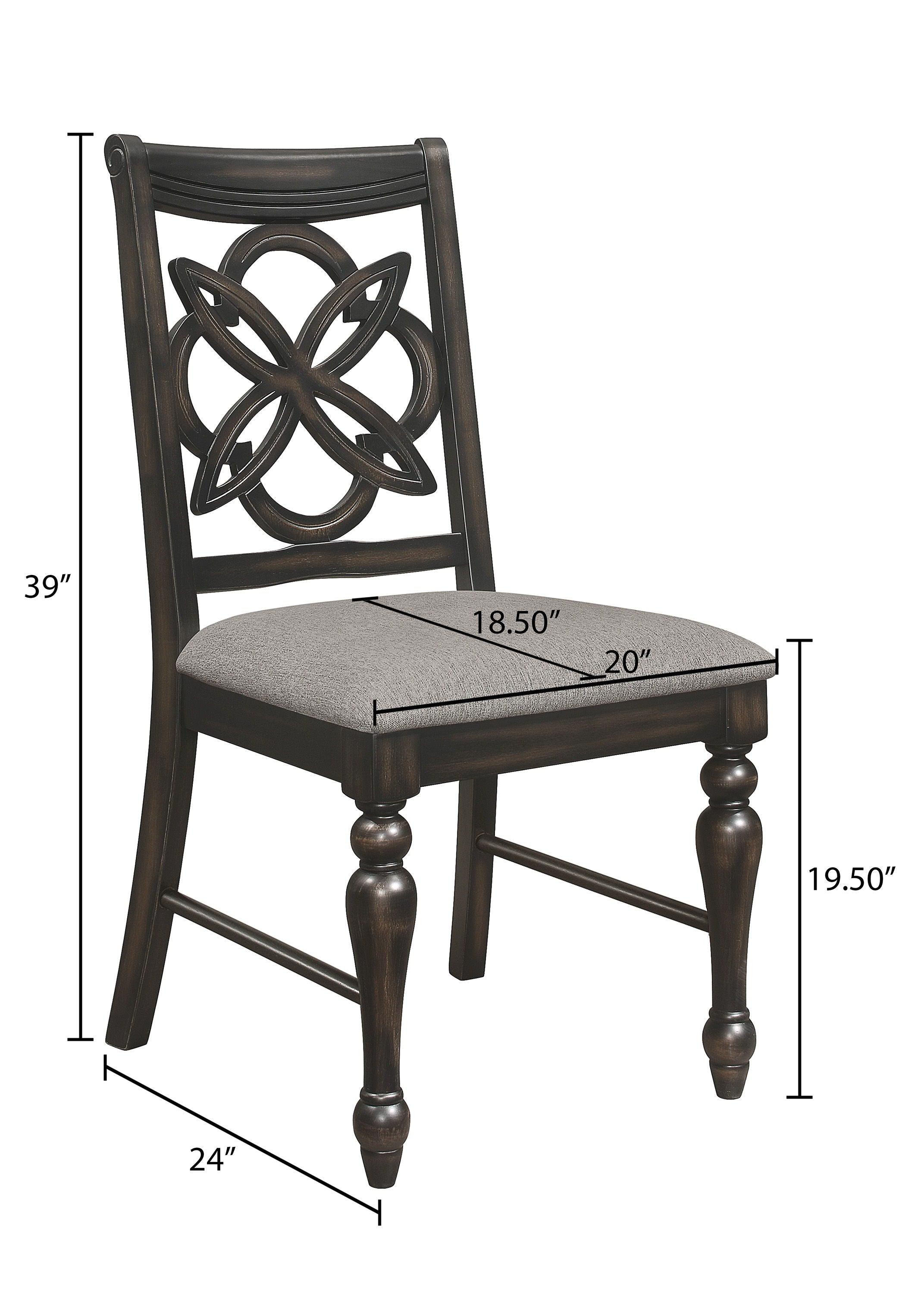 Crown Mark - Hilara - Side Chair (Set of 2) - Dark Brown - 5th Avenue Furniture