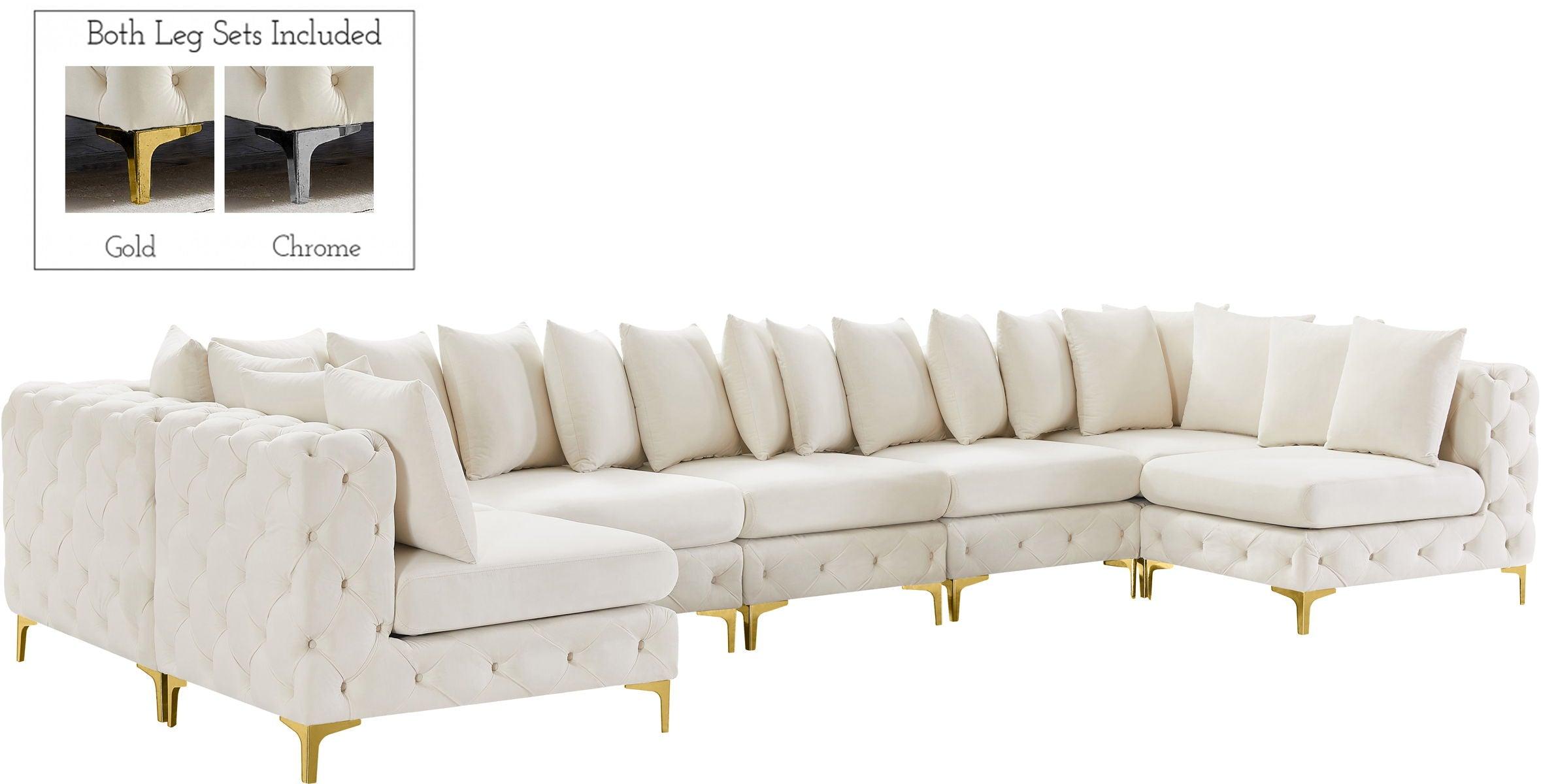 Meridian Furniture - Tremblay - Modular Sectional 8 Piece - Cream - 5th Avenue Furniture