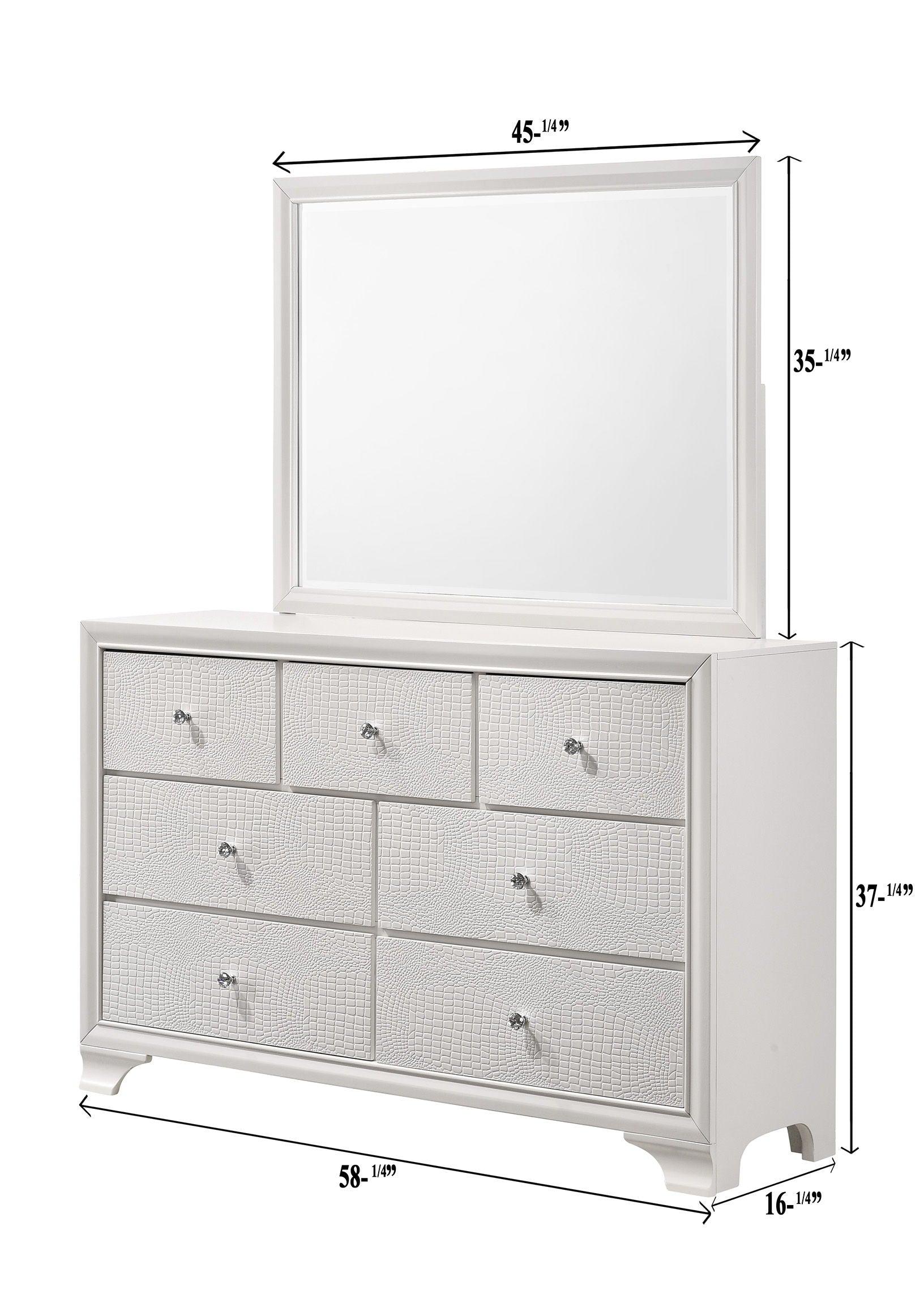 Crown Mark - Lyssa - Dresser, Mirror - 5th Avenue Furniture