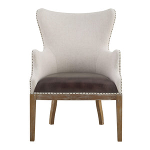 Steve Silver Furniture - George - Wingback Accent Chair - Two Tone - 5th Avenue Furniture