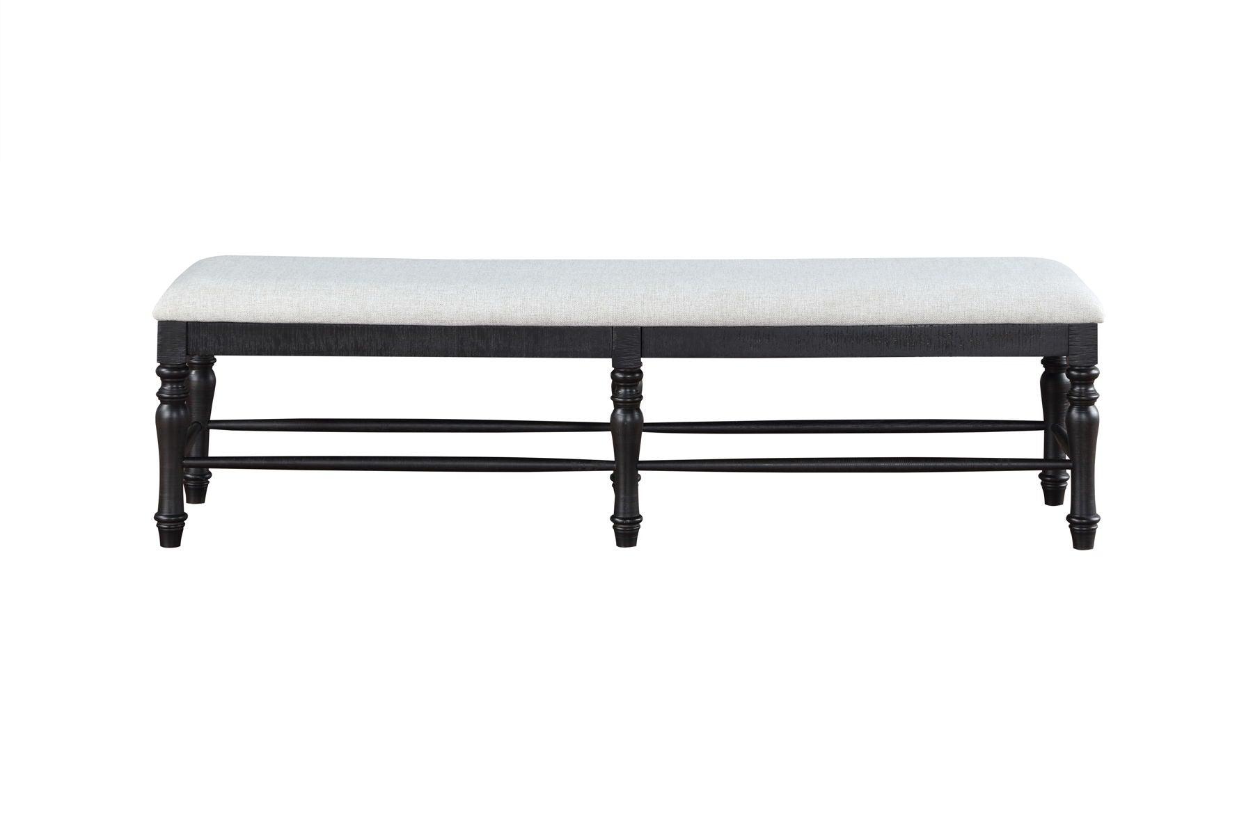 Steve Silver Furniture - Odessa - Dining Bench - Black - 5th Avenue Furniture