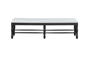 Steve Silver Furniture - Odessa - Dining Bench - Black - 5th Avenue Furniture