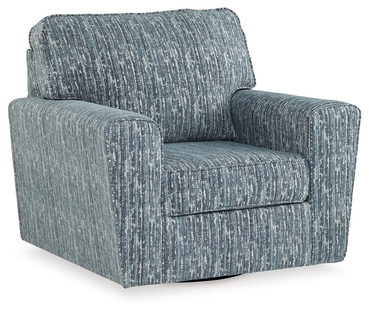 Aterburm - Twilight - Swivel Accent Chair - 5th Avenue Furniture