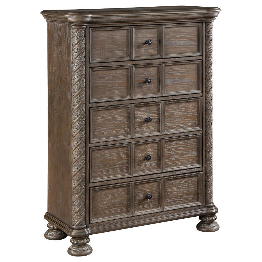 Coaster Fine Furniture - Emmett - 5-Drawer Chest - Walnut - 5th Avenue Furniture