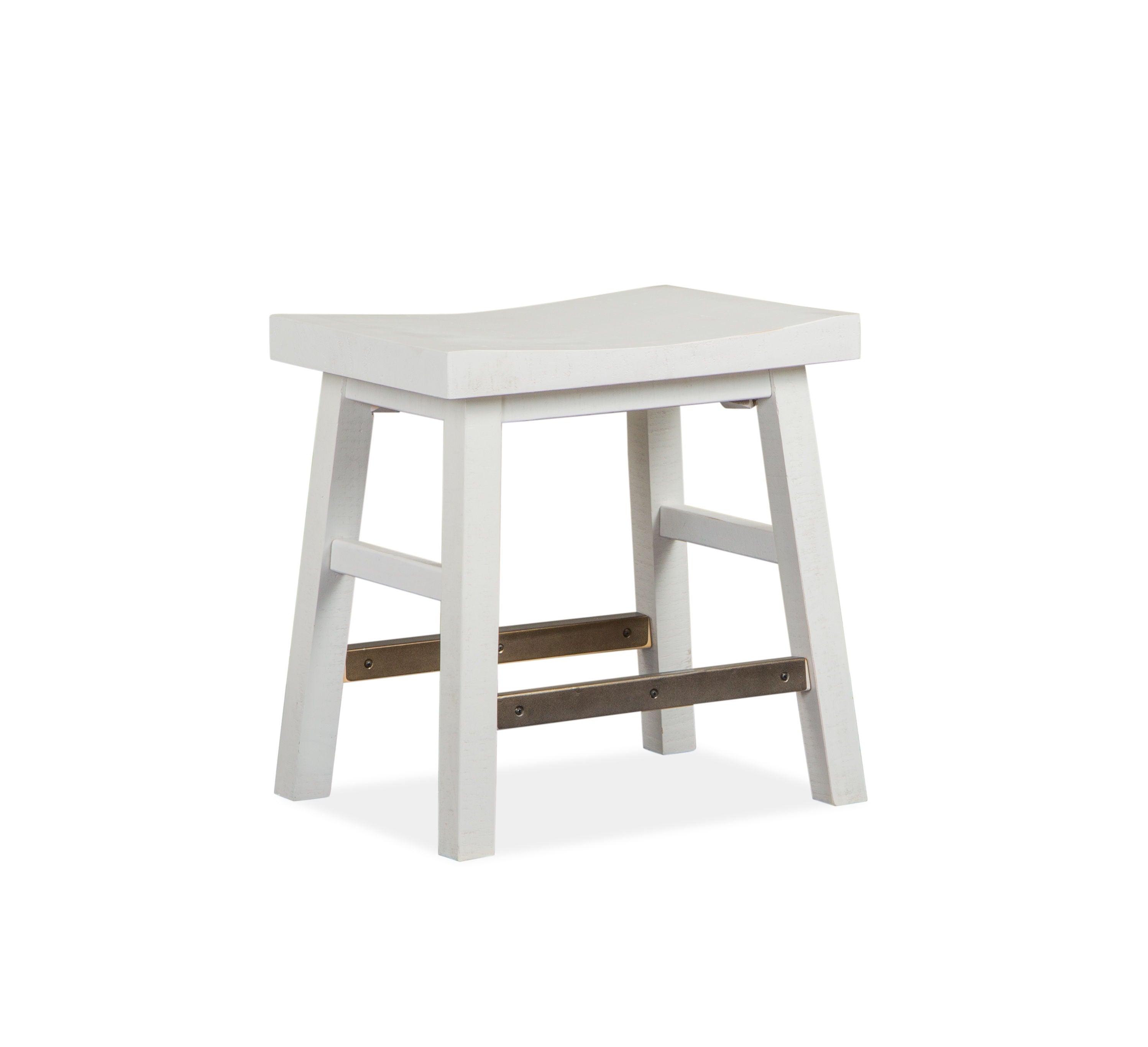 Magnussen Furniture - Heron Cove - Stool - Chalk White - 5th Avenue Furniture