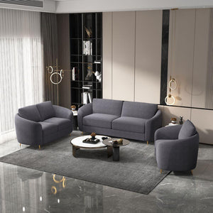 ACME - Yuina - Chair - Gray Linen - 5th Avenue Furniture