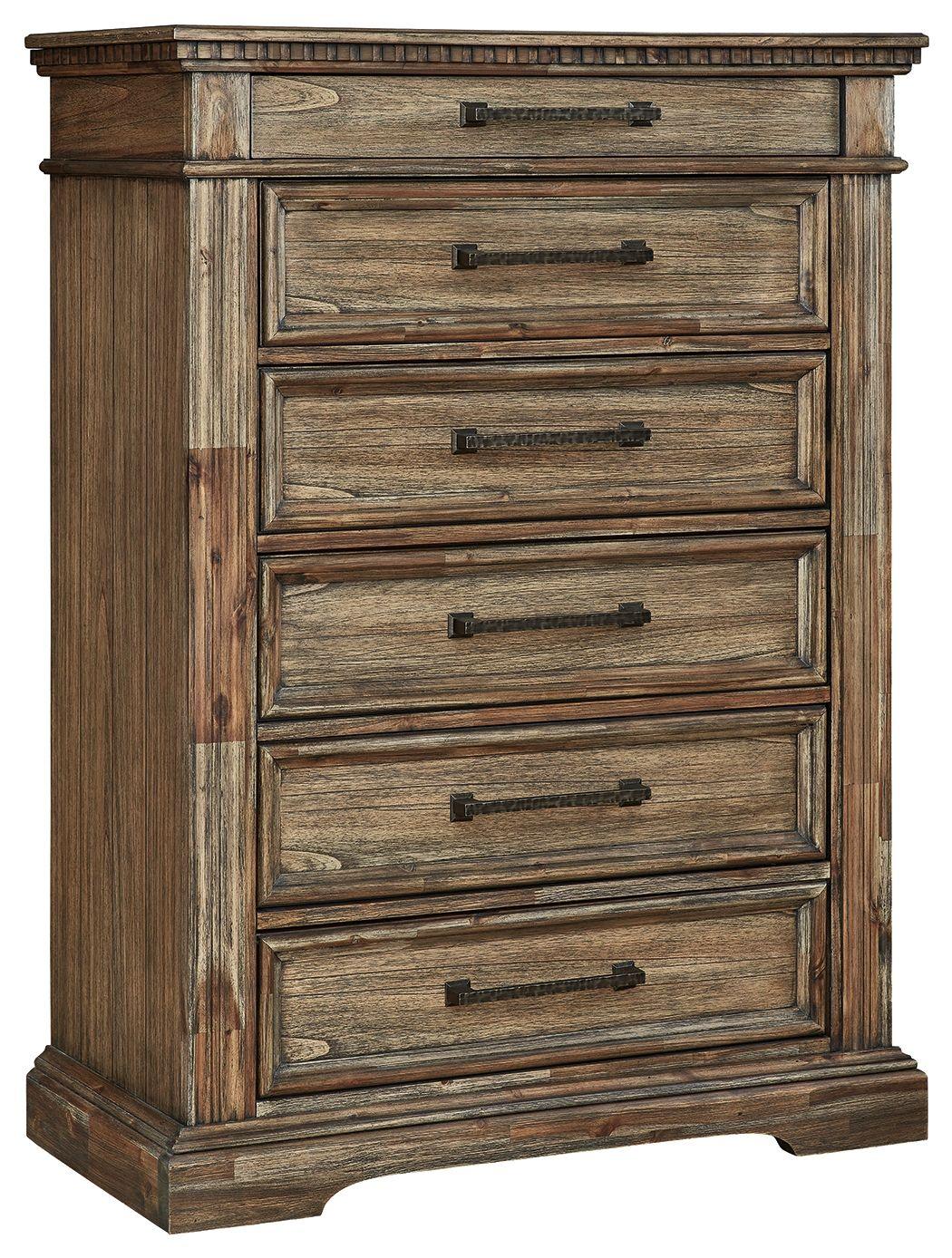 Signature Design by Ashley® - Markenburg - Brown - Six Drawer Chest - 5th Avenue Furniture