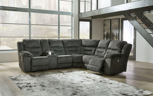 Signature Design by Ashley® - Nettington - Power Reclining Sectional - 5th Avenue Furniture