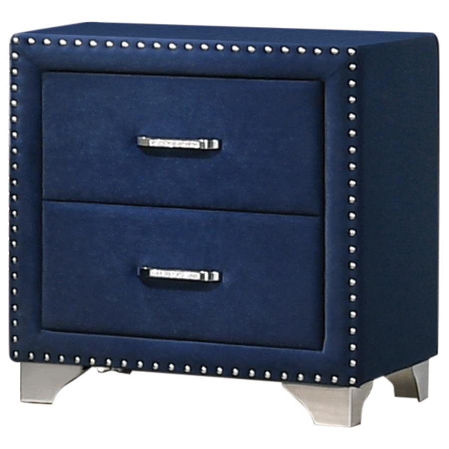 CoasterEveryday - Melody - 2-drawer Upholstered Nightstand - 5th Avenue Furniture