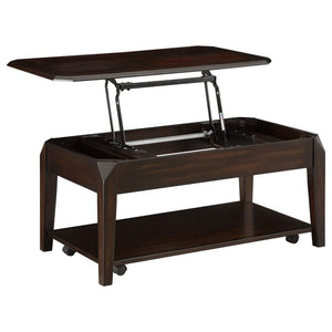 CoasterEssence - Baylor - Lift Top Coffee Table With Hidden Storage - Walnut - 5th Avenue Furniture