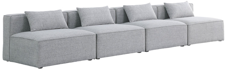 Meridian Furniture - Cube - Modular Sofa Armless 4 Seats - 5th Avenue Furniture