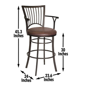 Steve Silver Furniture - Bayview - Swivel Stool - 5th Avenue Furniture