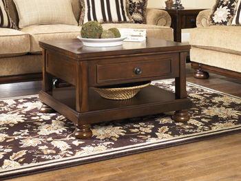 Ashley Furniture - Porter - Rustic Brown - Lift Top Cocktail Table - 5th Avenue Furniture