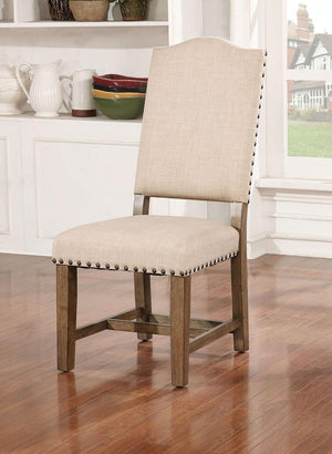 Furniture of America - Julia - Side Chair (Set of 2) - Light Oak / Beige - 5th Avenue Furniture