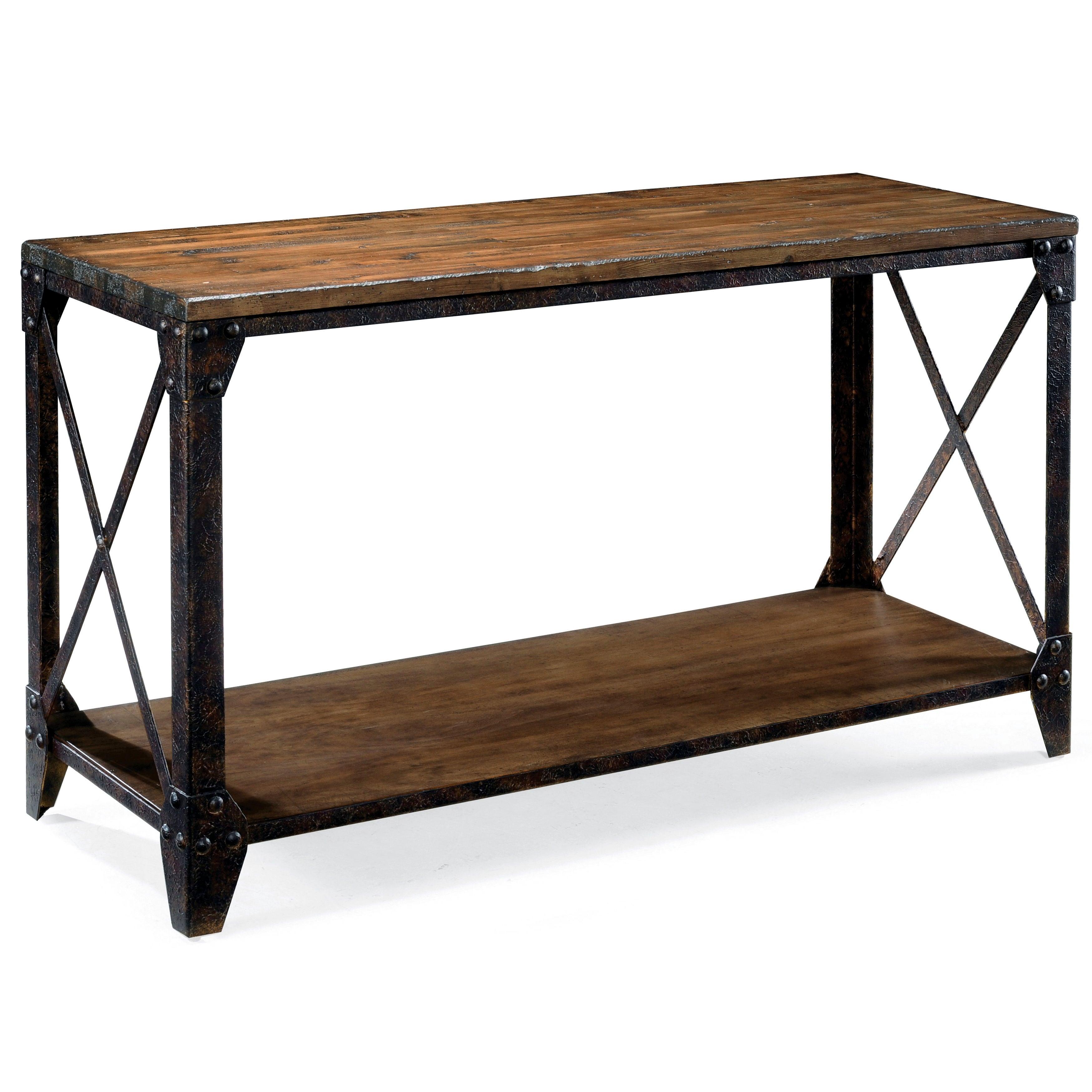 Magnussen Furniture - Pinebrook - Rectangular Sofa Table - Distressed Natural Pine - 5th Avenue Furniture