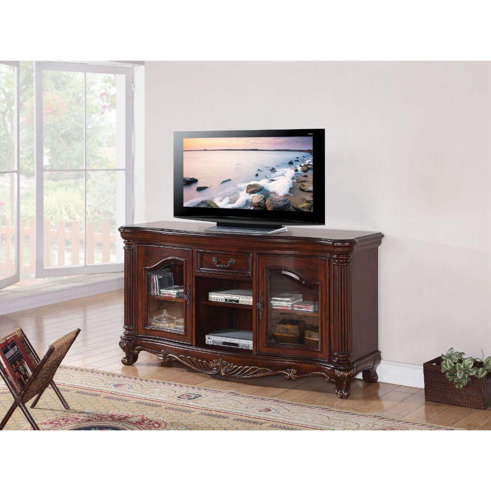 ACME - Remington - TV Stand - Brown Cherry - 5th Avenue Furniture