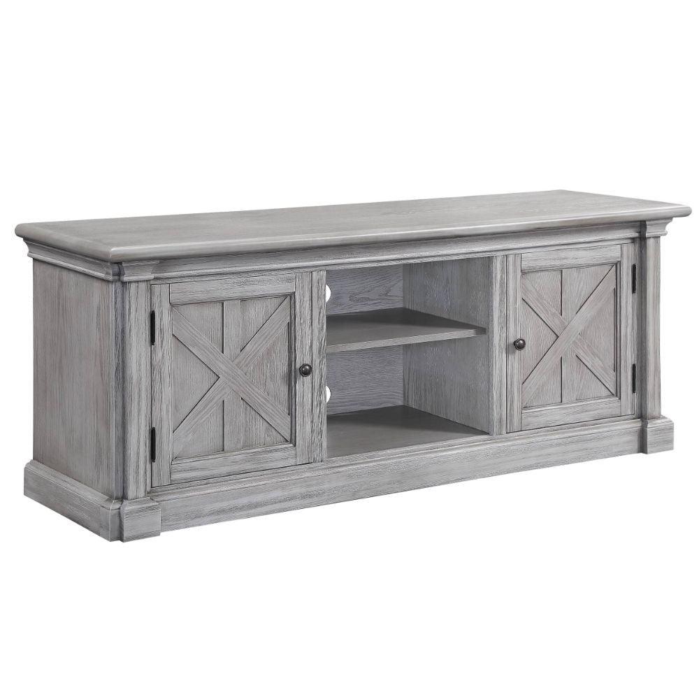 ACME - Lucinda - TV Stand - Gray Oak - 5th Avenue Furniture