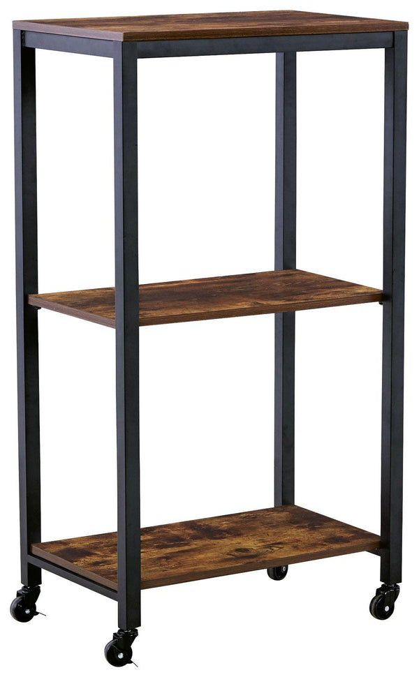 Signature Design by Ashley® - Bevinfield - Brown / Black - Bar Cart - 5th Avenue Furniture