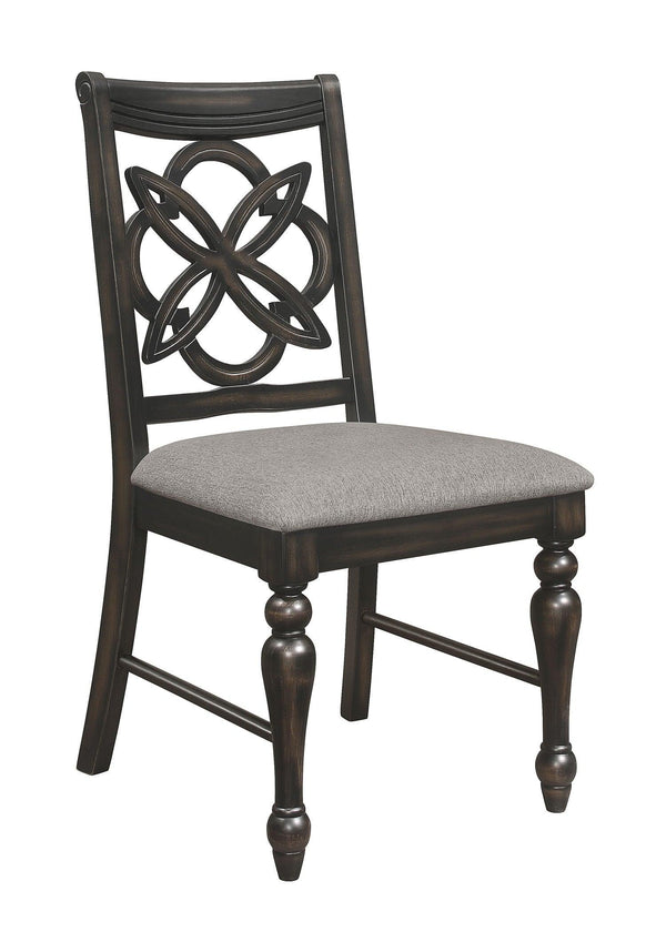 Crown Mark - Hilara - Side Chair (Set of 2) - Dark Brown - 5th Avenue Furniture