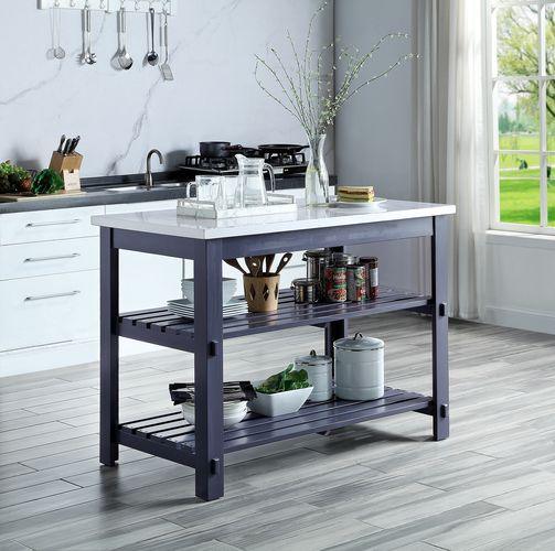 ACME - Enapay - Kitchen Island - Black - 5th Avenue Furniture