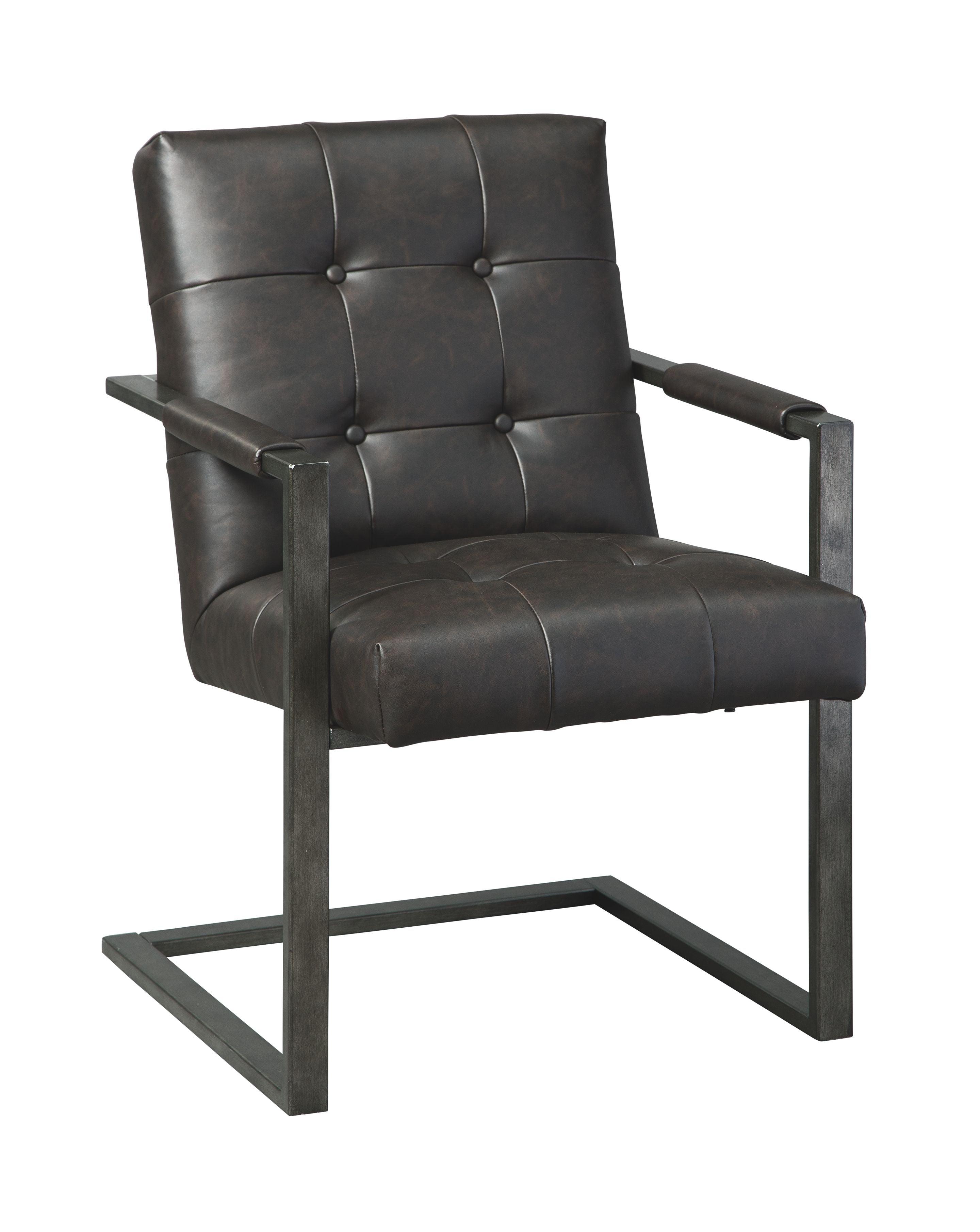 Ashley Furniture - Starmore - Black - Home Office Desk Chair (Set of 2) - 5th Avenue Furniture