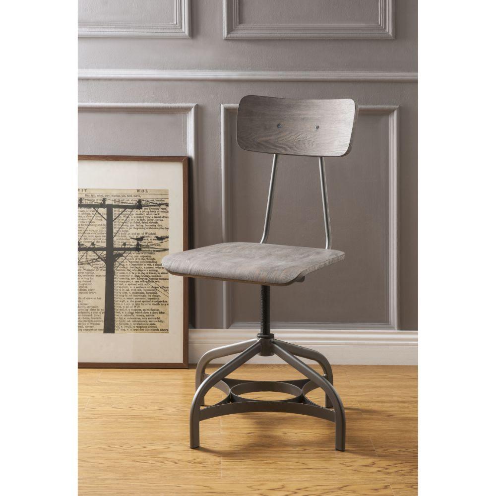 ACME - Jonquil - Side Chair (Set of 2) - Gray Oak & Sandy Gray - 5th Avenue Furniture