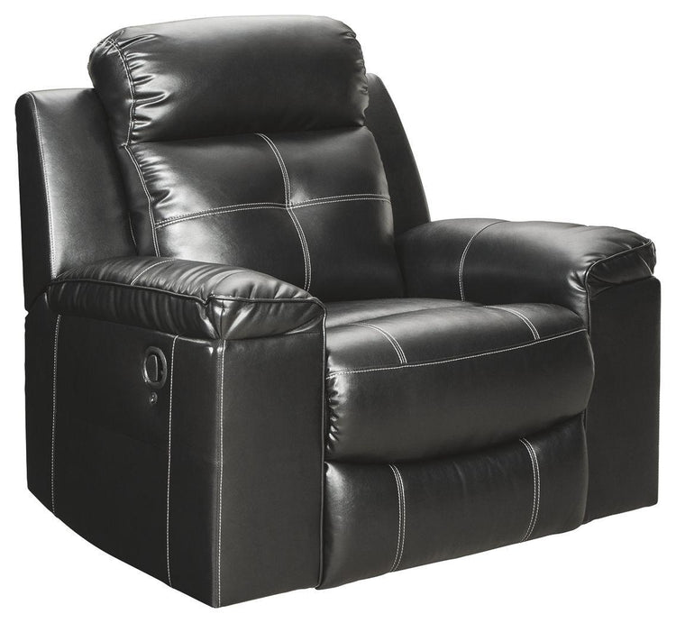 Ashley Furniture - Kempten - Black - Rocker Recliner - 5th Avenue Furniture