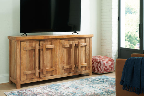 Signature Design by Ashley® - Dresor - Natural - Accent Cabinet - 5th Avenue Furniture
