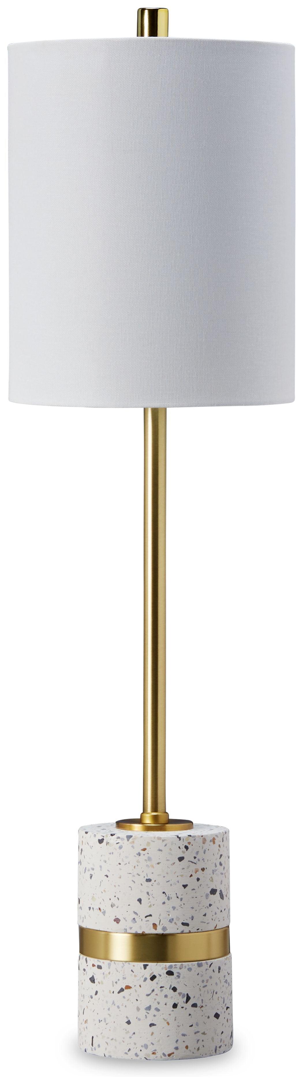 Signature Design by Ashley® - Maywick - White - Metal Table Lamp - 5th Avenue Furniture
