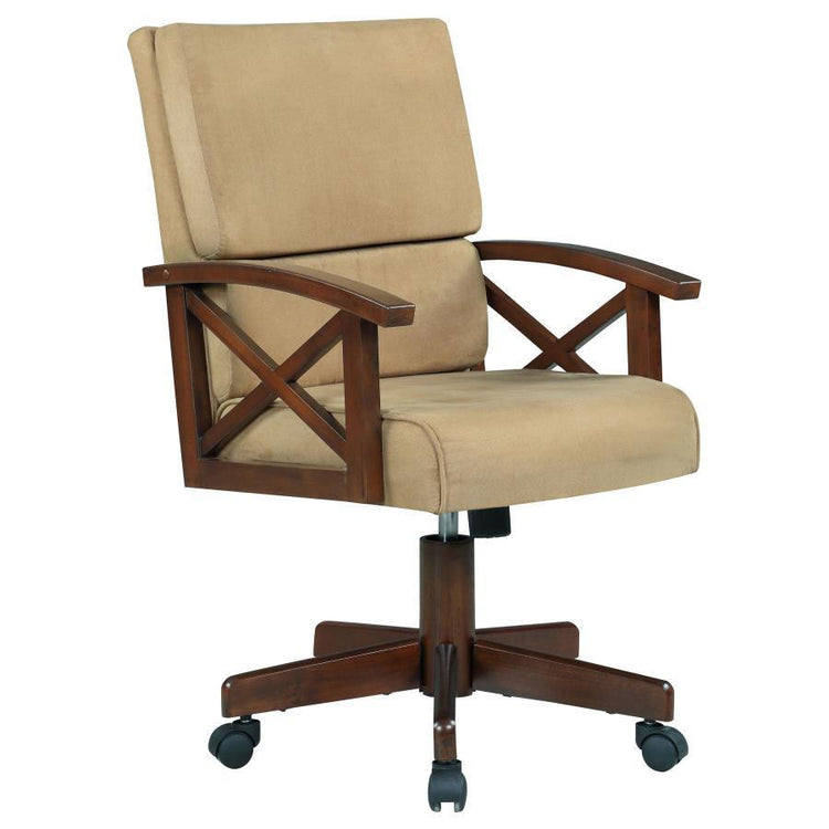 CoasterEssence - Marietta - Upholstered Game Chair - Tobacco And Tan - 5th Avenue Furniture
