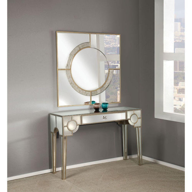 ACME - Hanne - Accent Table - Mirrored - 5th Avenue Furniture