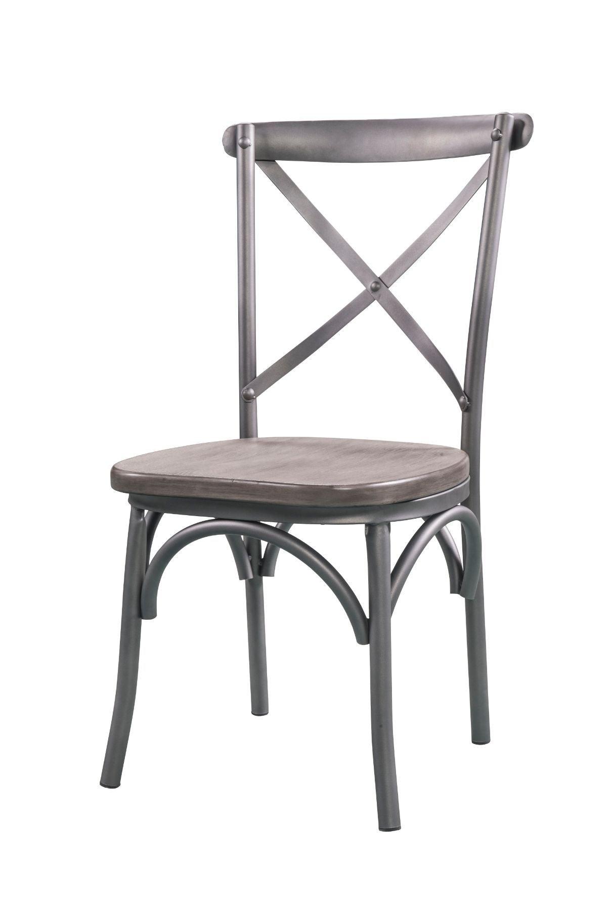 ACME - Kaelyn II - Side Chair (Set of 2) - Gray Oak & Sandy Gray - 5th Avenue Furniture