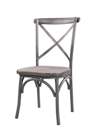 ACME - Kaelyn II - Side Chair (Set of 2) - Gray Oak & Sandy Gray - 5th Avenue Furniture