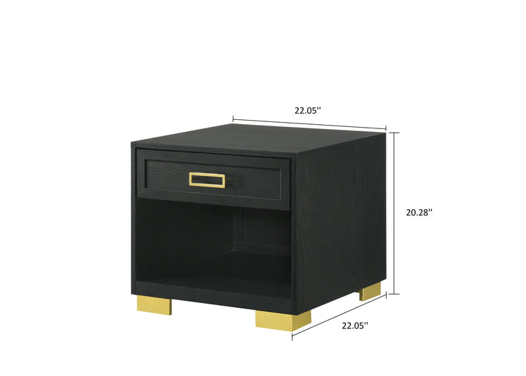 Crown Mark - Pepe - End Table - Black - 5th Avenue Furniture