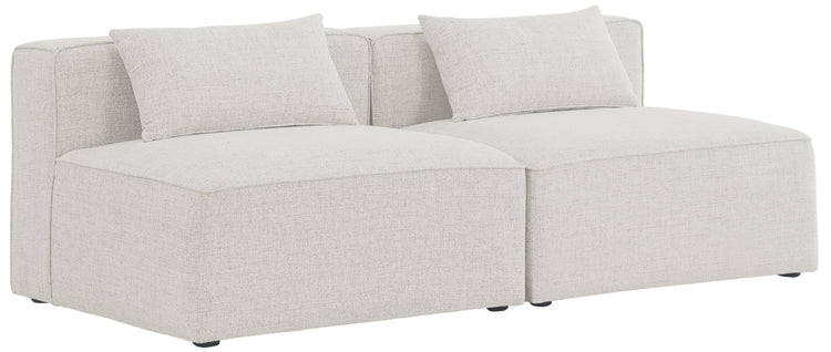 Meridian Furniture - Cube - Modular Sofa Armless 2 Seats - 5th Avenue Furniture