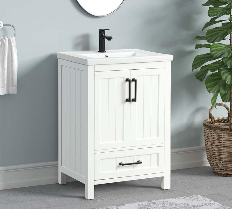 ACME - Mysie - Sink Cabinet - White Finish - 5th Avenue Furniture