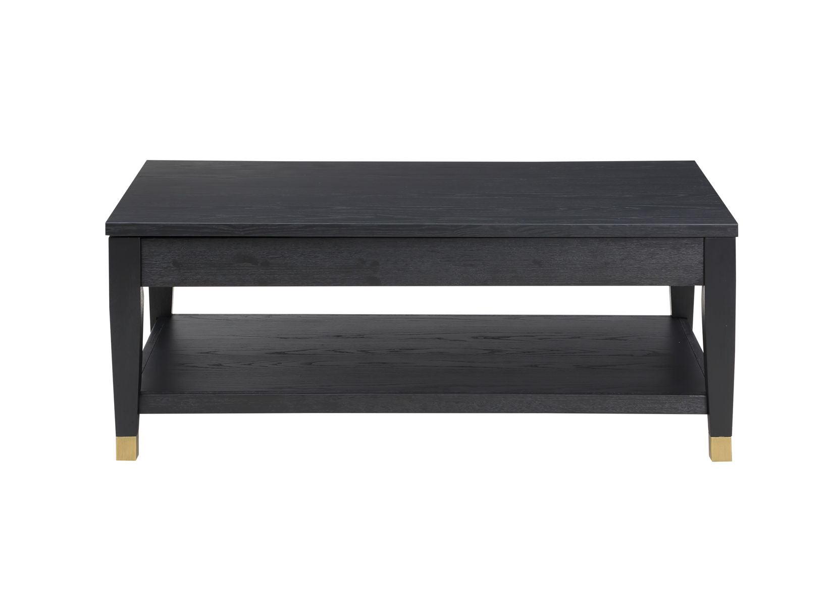 Steve Silver Furniture - Yves - Lift-Top Coffee table - Black - 5th Avenue Furniture