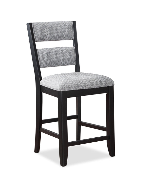 Crown Mark - Frey - Counter Height Chair (Set of 2) - Black - 5th Avenue Furniture