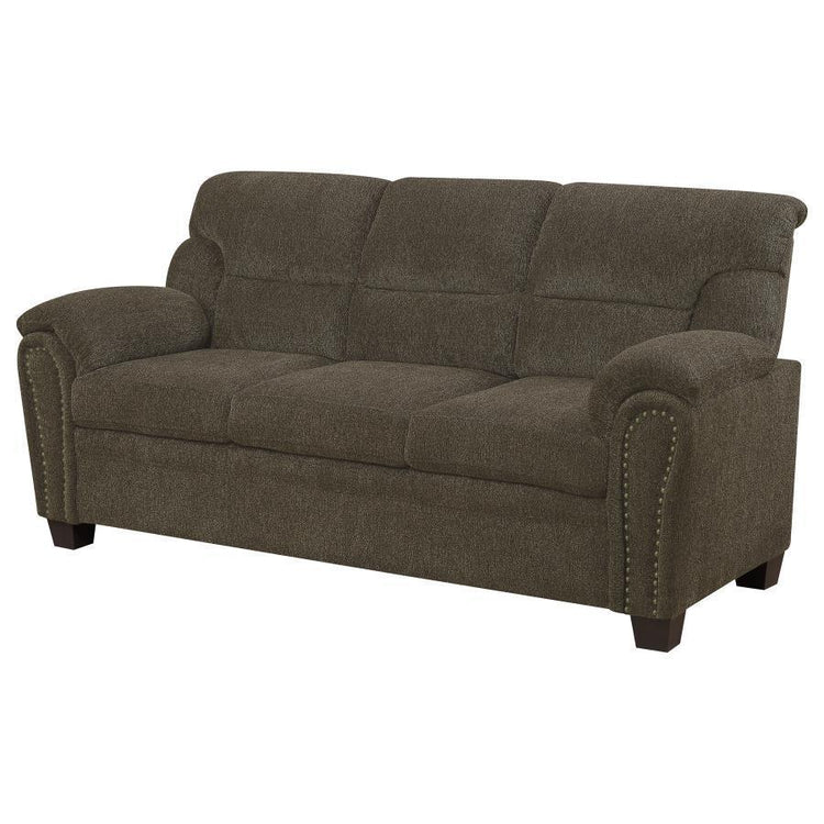 CoasterEveryday - Clemintine - Upholstered Sofa with Nailhead Trim - 5th Avenue Furniture