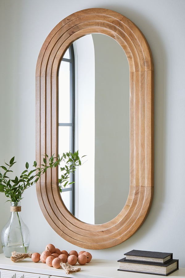 Daverly - Brown - Accent Mirror - 5th Avenue Furniture