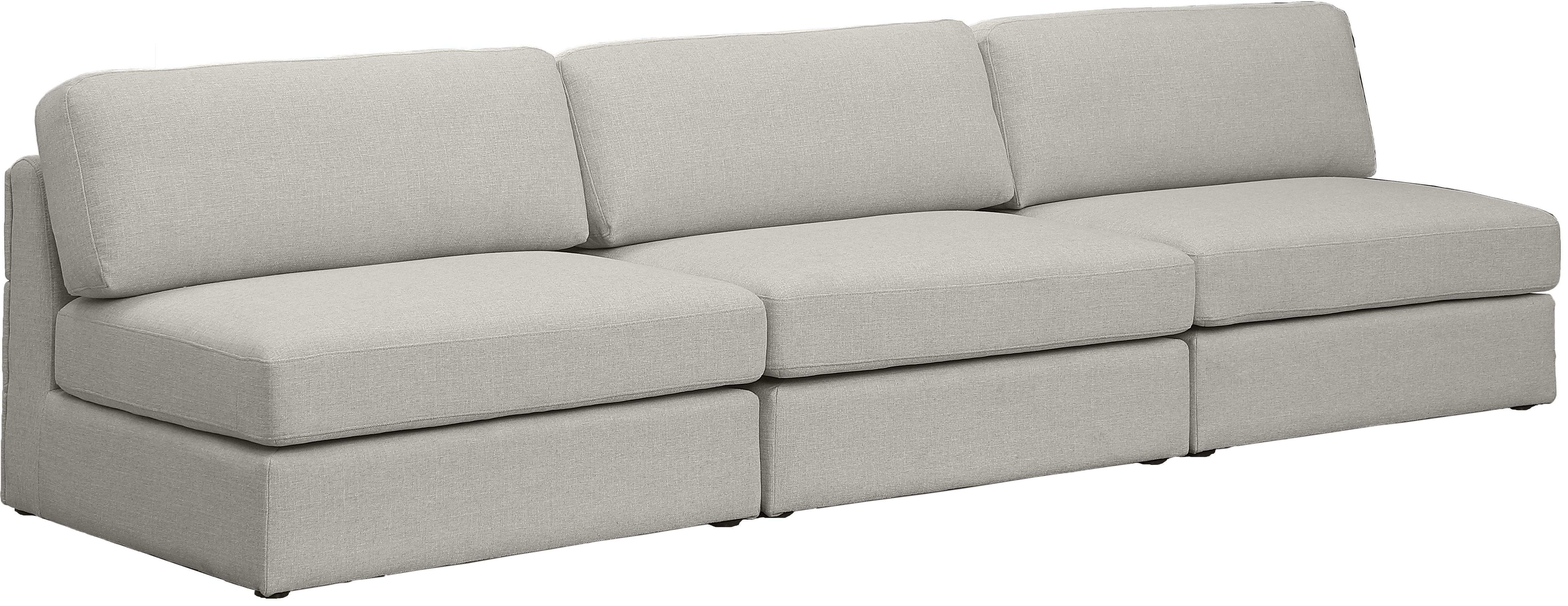 Meridian Furniture - Beckham - Modular 3 Seats Armless Sofa - 5th Avenue Furniture