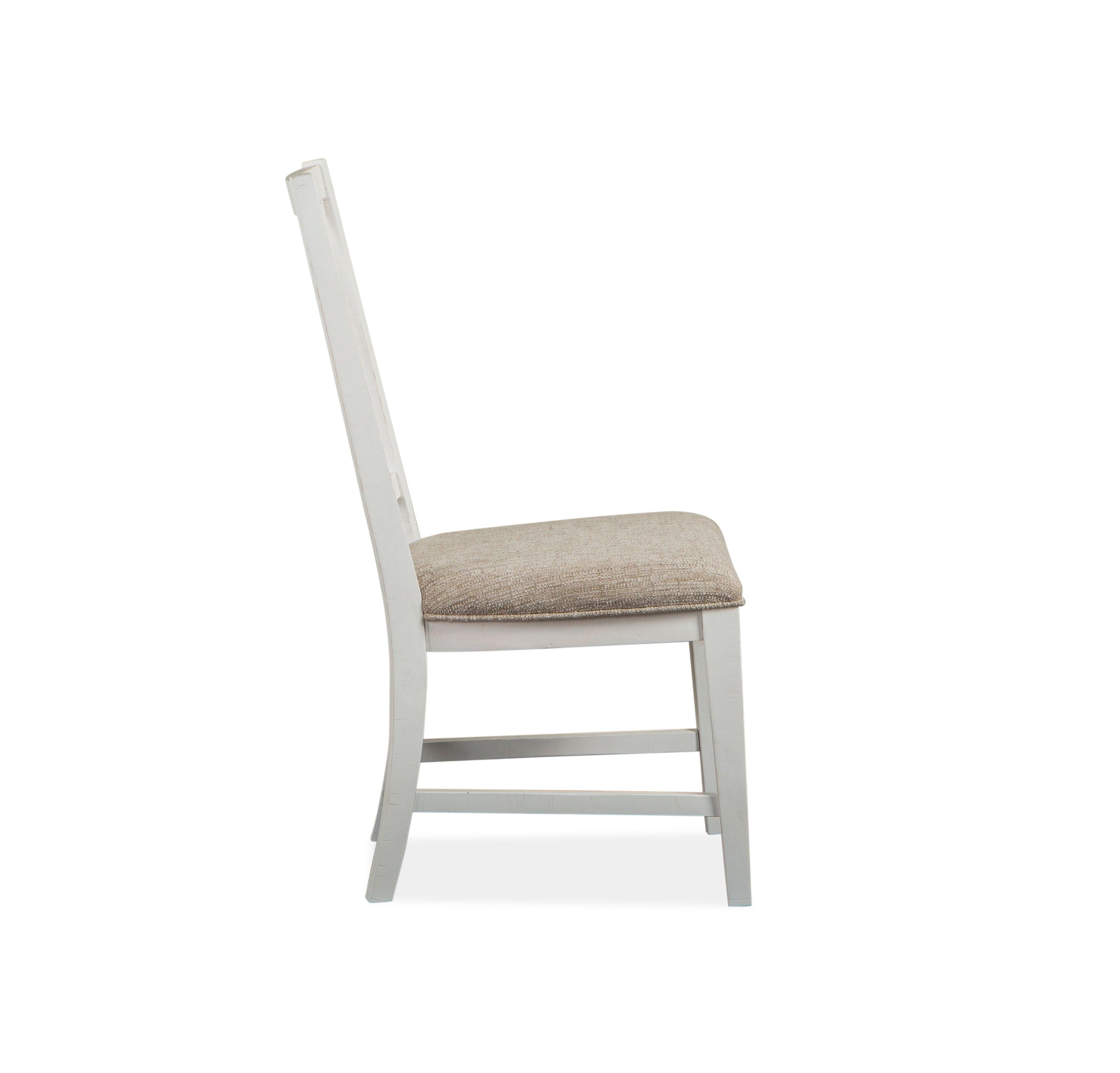 Magnussen Furniture - Heron Cove - Dining Side Chair With Upholstered Seat (Set of 2) - Chalk White - 5th Avenue Furniture