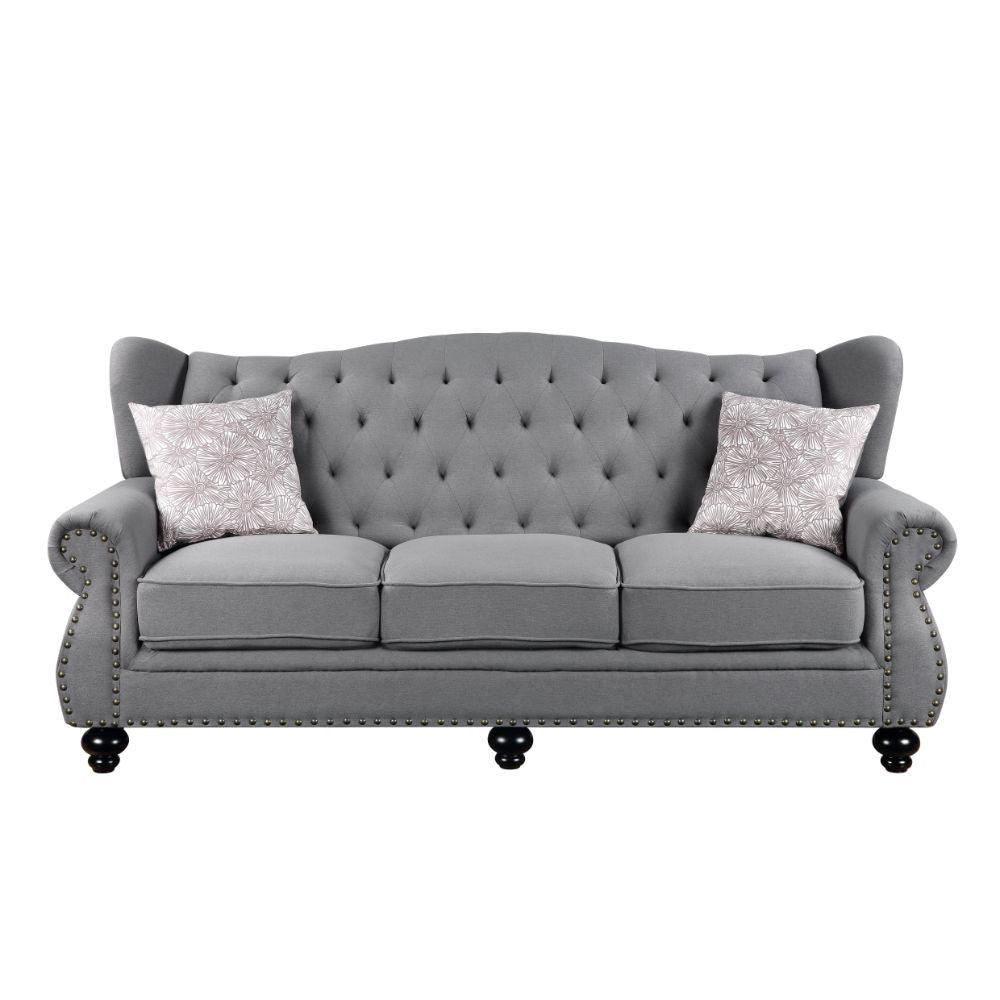 ACME - Hannes - Sofa - Gray Fabric - 5th Avenue Furniture