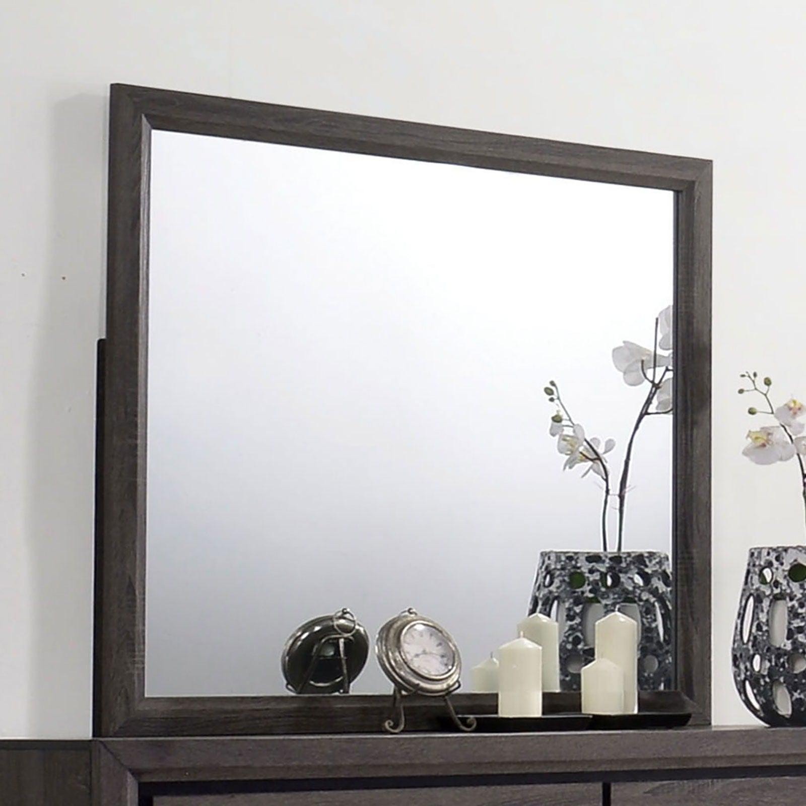 Furniture of America - Conwy - Mirror - Gray - 5th Avenue Furniture