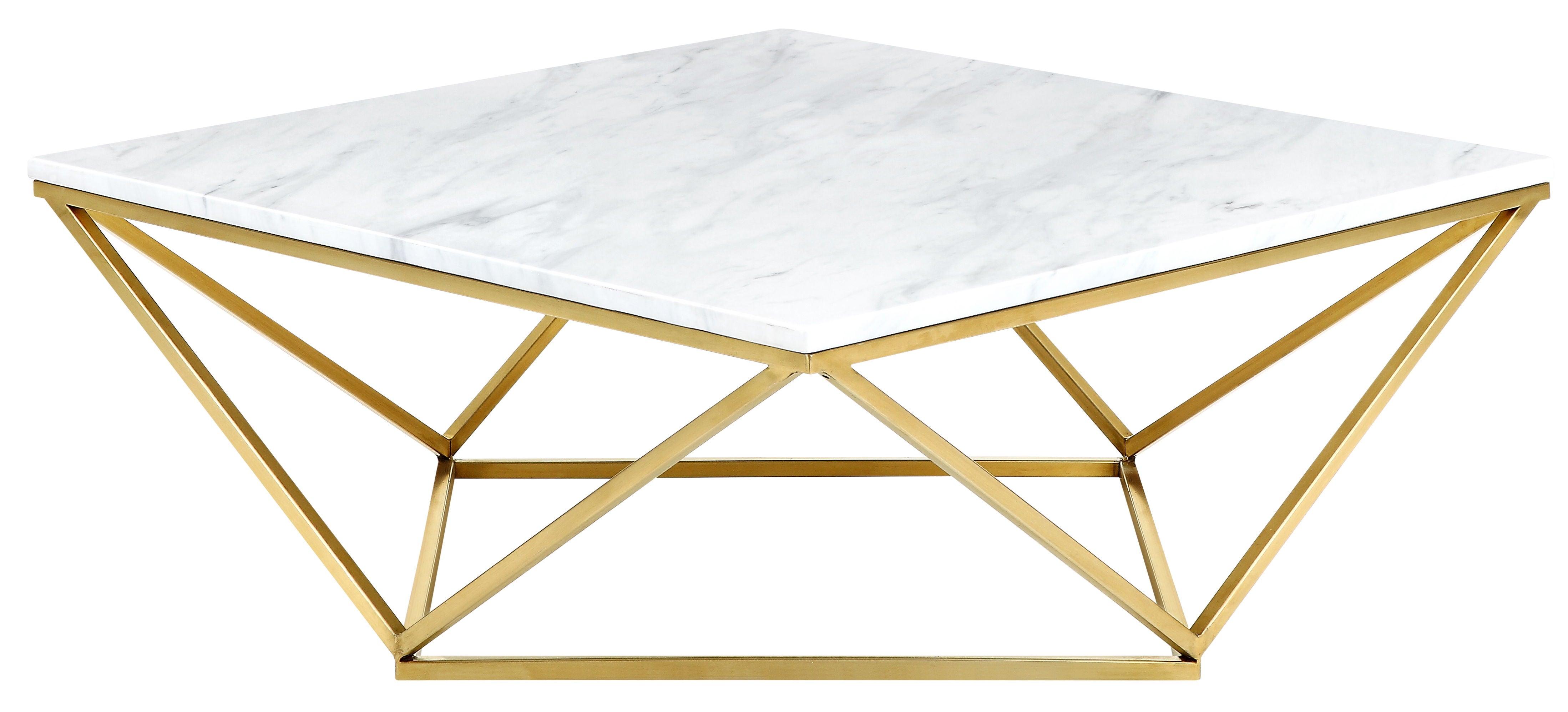 Meridian Furniture - Mason - Coffee Table - Gold - 5th Avenue Furniture